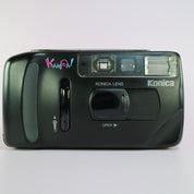 Konica Kanpai 35mm Sound Acitvated Film Point and Shoot Camera Black Tested