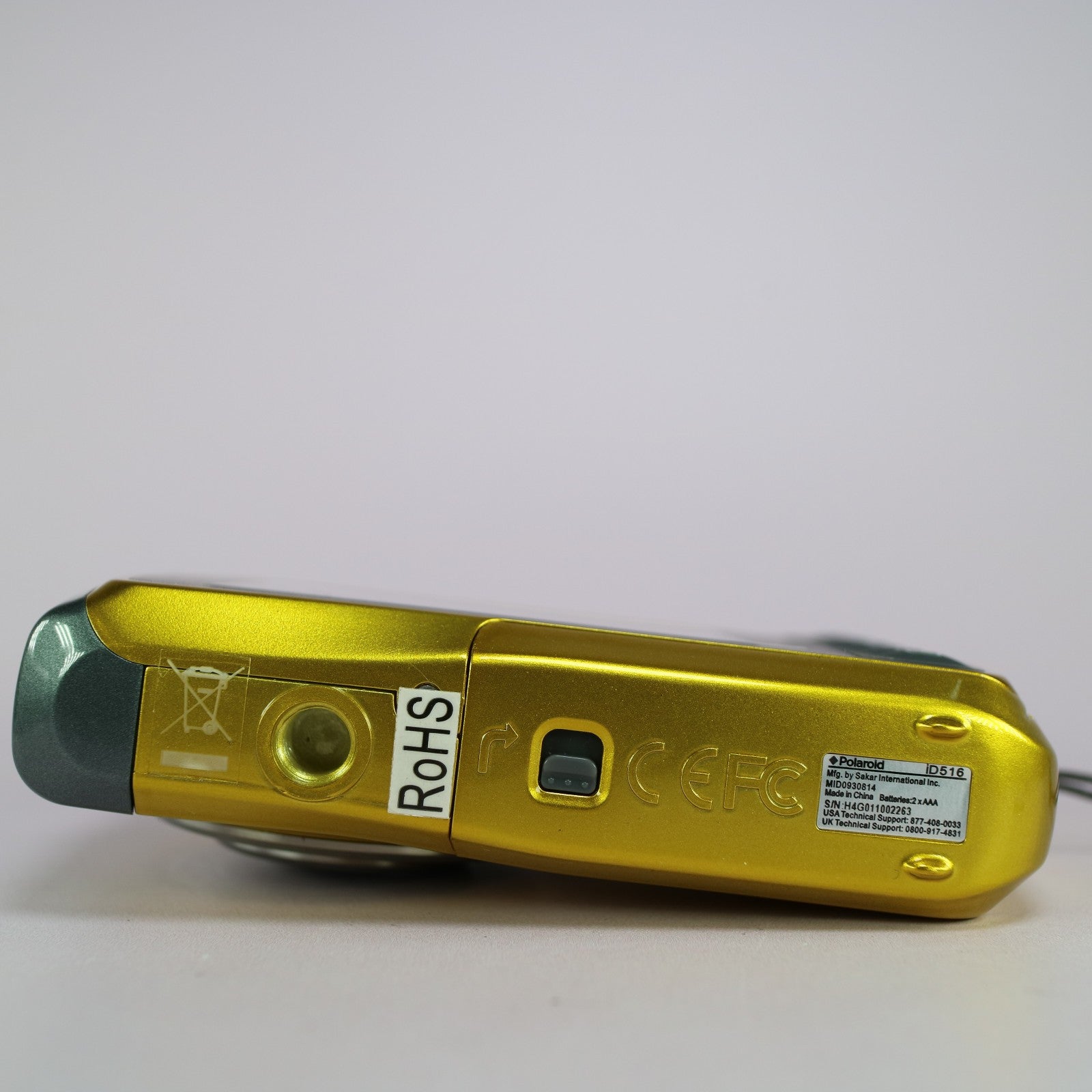 Polaroid Digital Camera iD516 12.0MP Underwater Gold Tested
