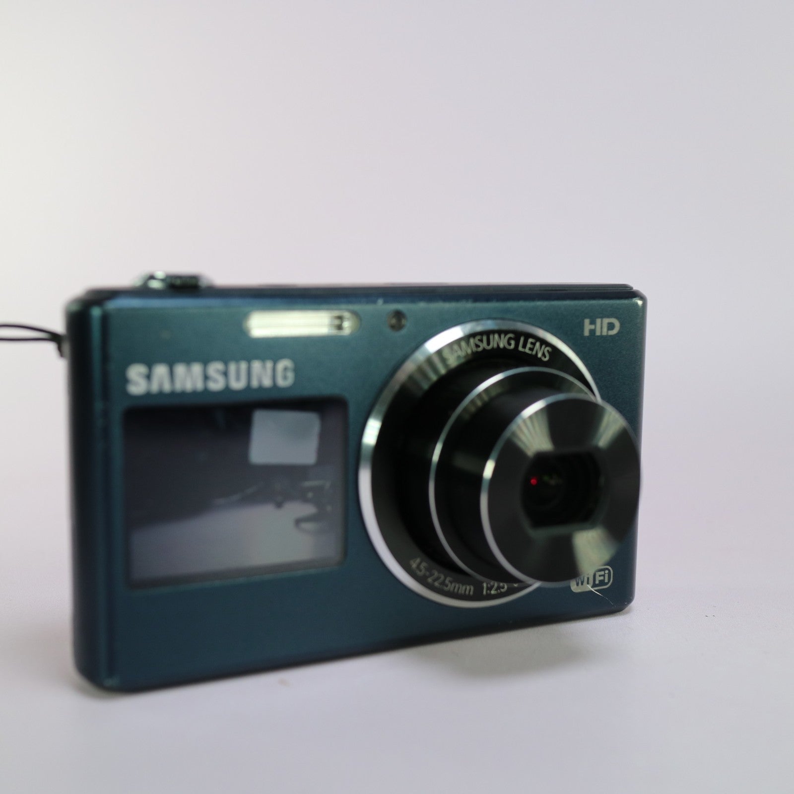 Samsung Digital WiFi Camera DV151F 16.2MP Selfie Screen Blue Tested Full Set