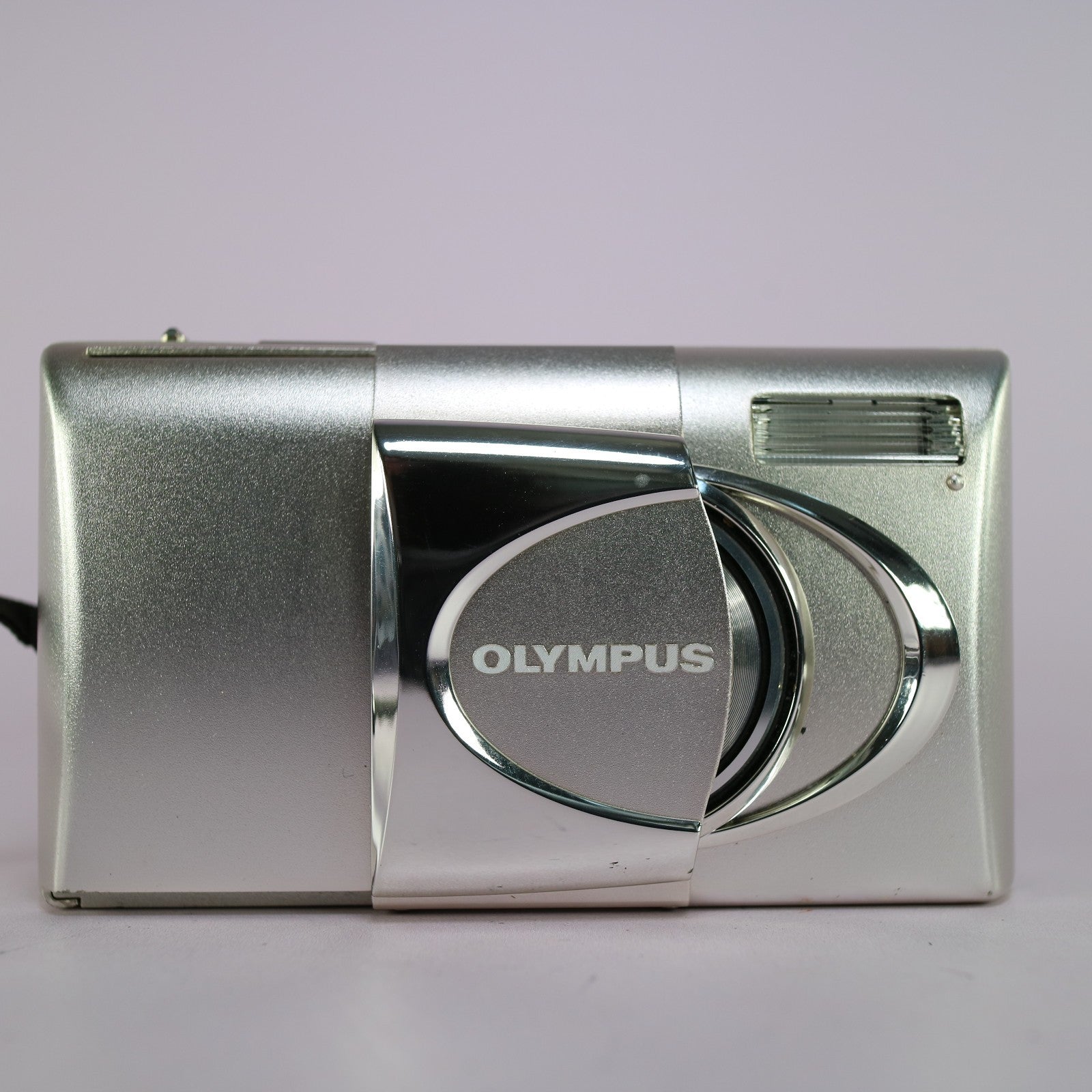 Olympus MJU V 35mm Film Point and Shoot Metal Body Camera Silver Tested