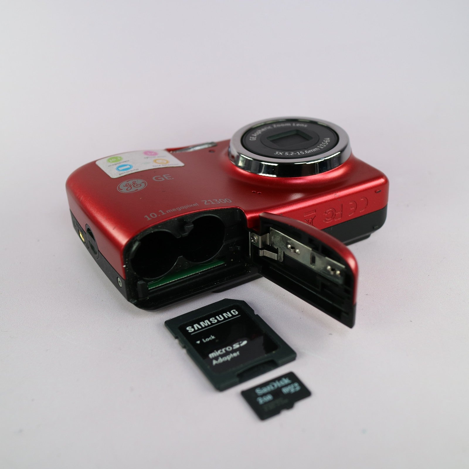 GE Digital Camera Z1300 10.1MP General Electric Red Tested