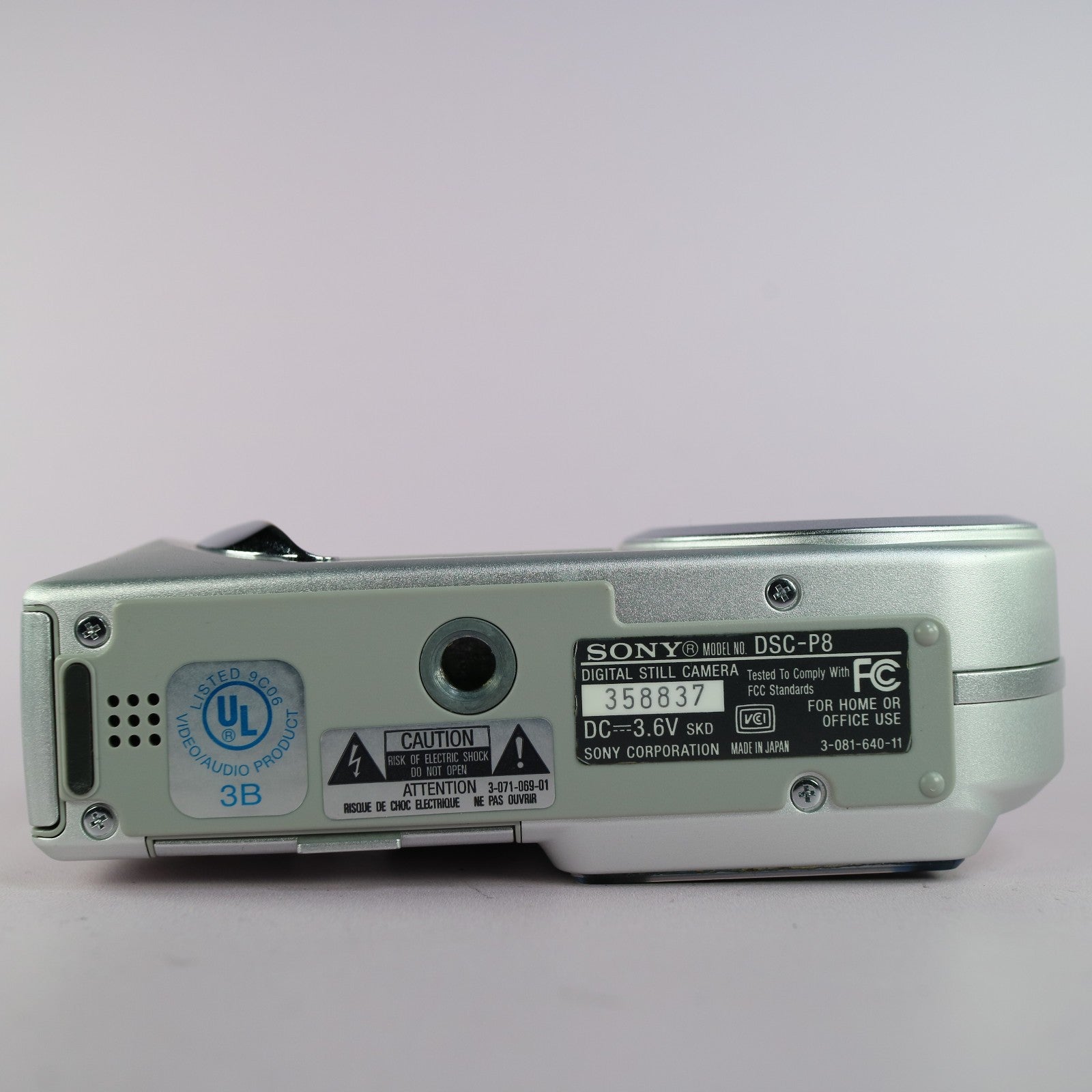Sony Digital Camera Cybershot DSC-P8 3.2MP Silver Tested