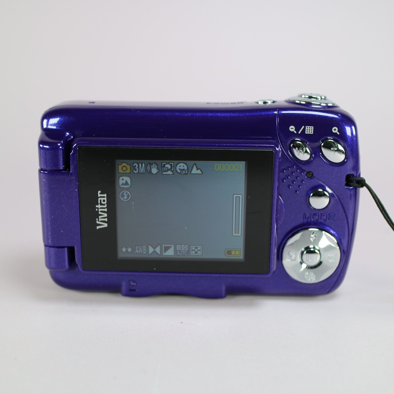 Vivitar Vivicam X018 10.1MP Flip Screen Compact Digital Camera Purple Tested
