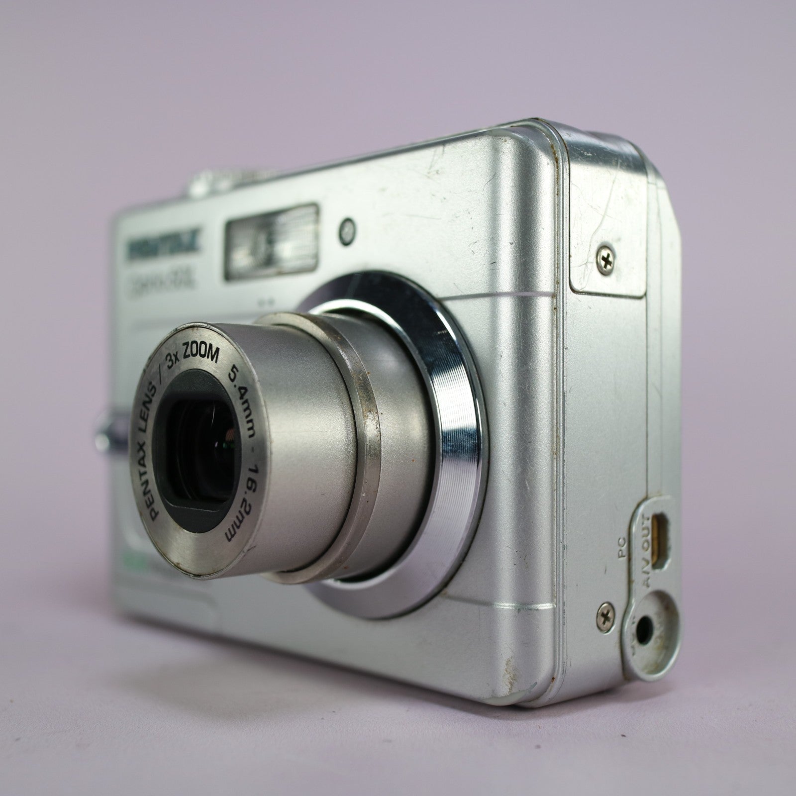 Pentax Optio 50L 5.0MP Compact Digital Camera Silver Tested