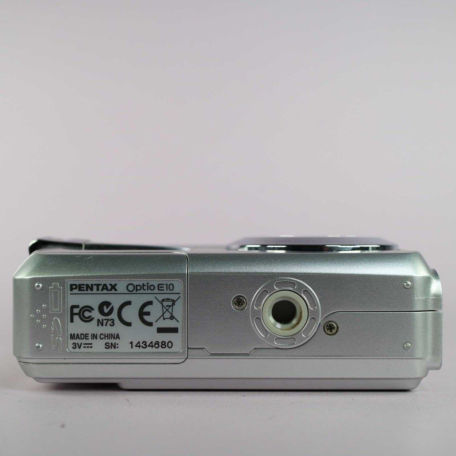 Pentax Digital Camera Optio E10 8.0MP Silver Tested