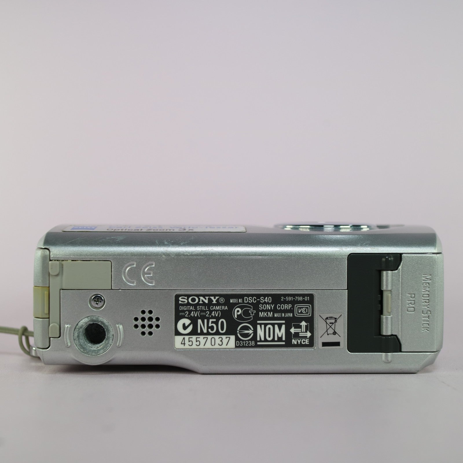 Sony Digital Camera Cybershot DSC-S40 4.1MP Silver Tested