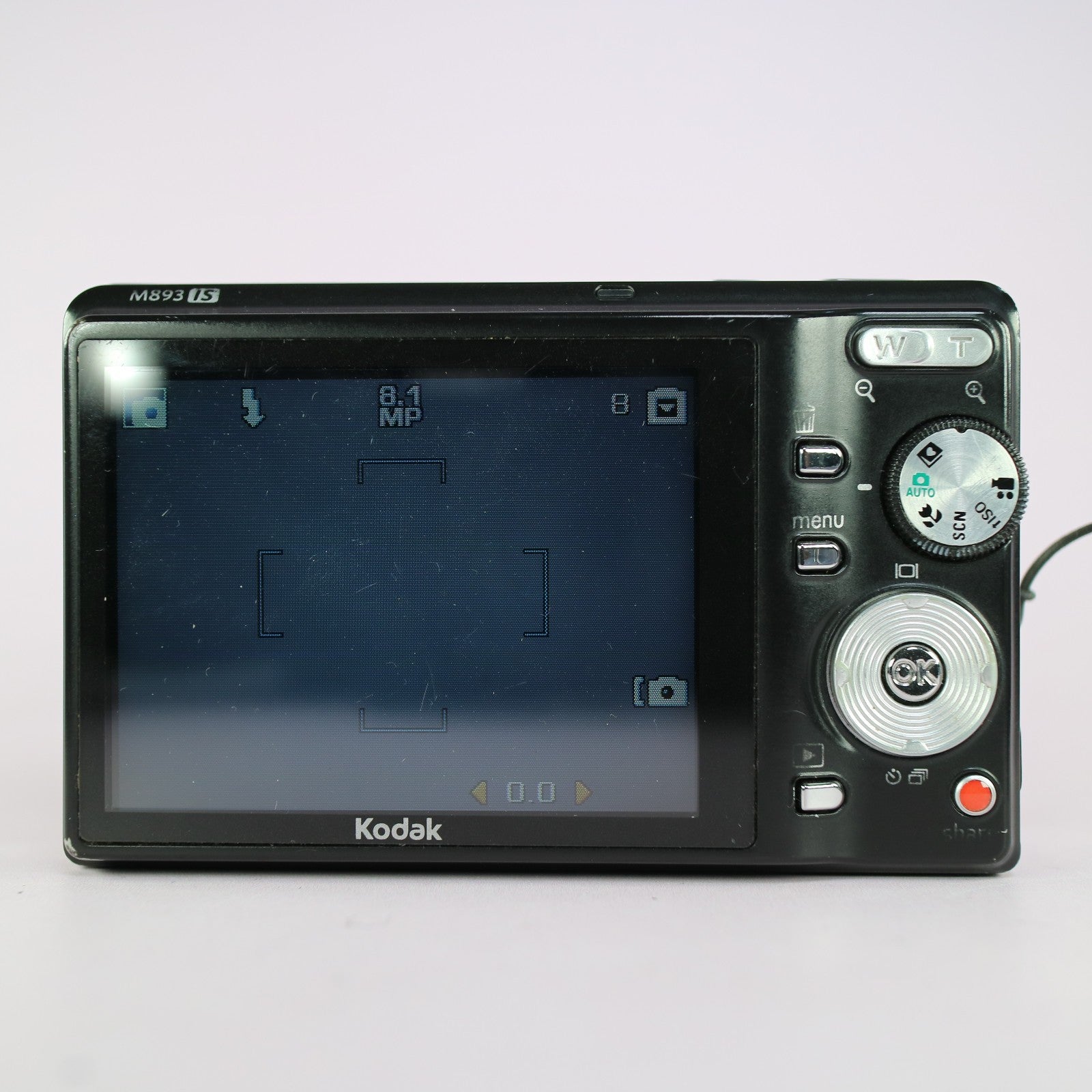 Kodak Digital Camera EasyShare M893 IS 8.1MP Black Tested Full Working Set