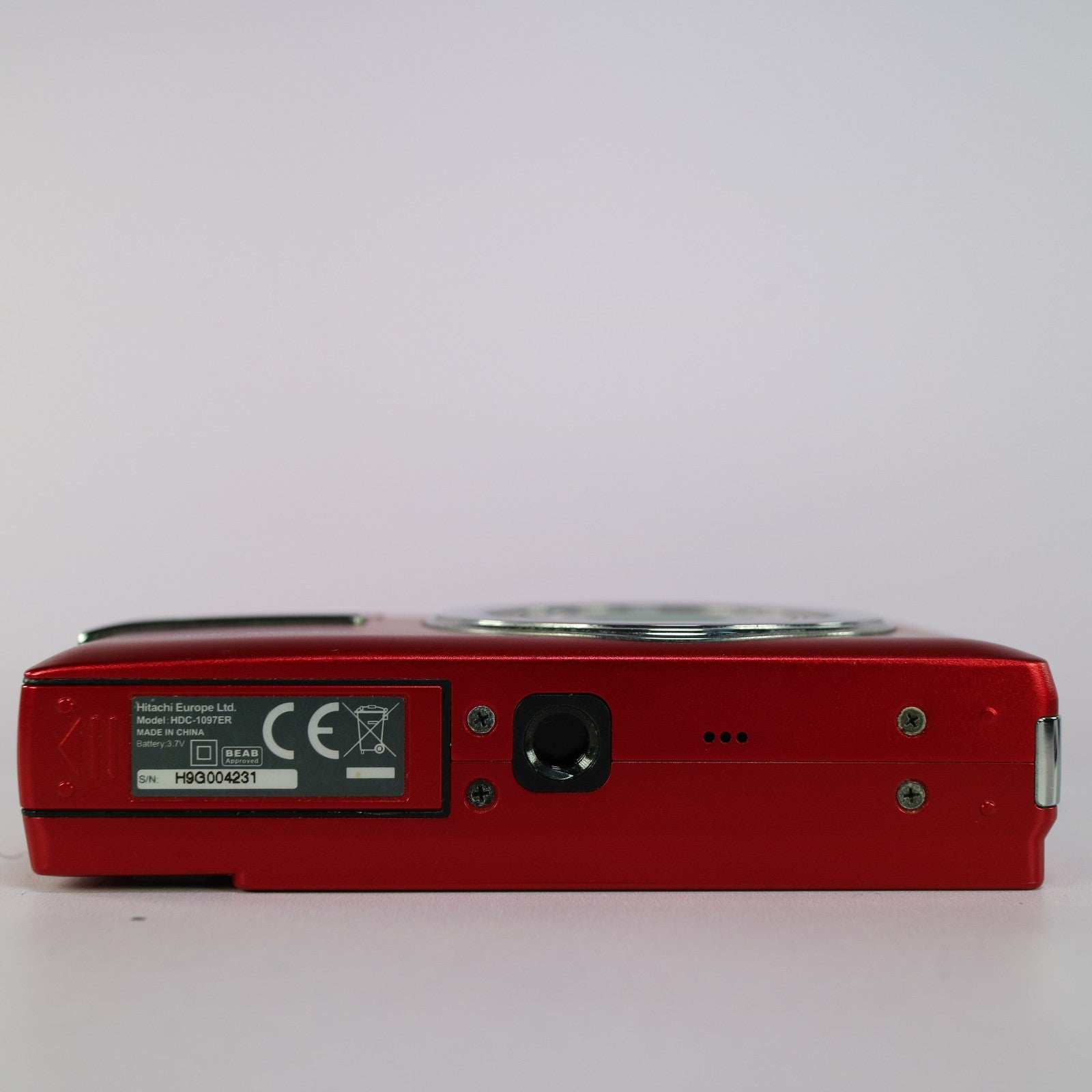 Hitachi Digital Camera HDC-1097ER 10.0MP Red Tested Full Working Set