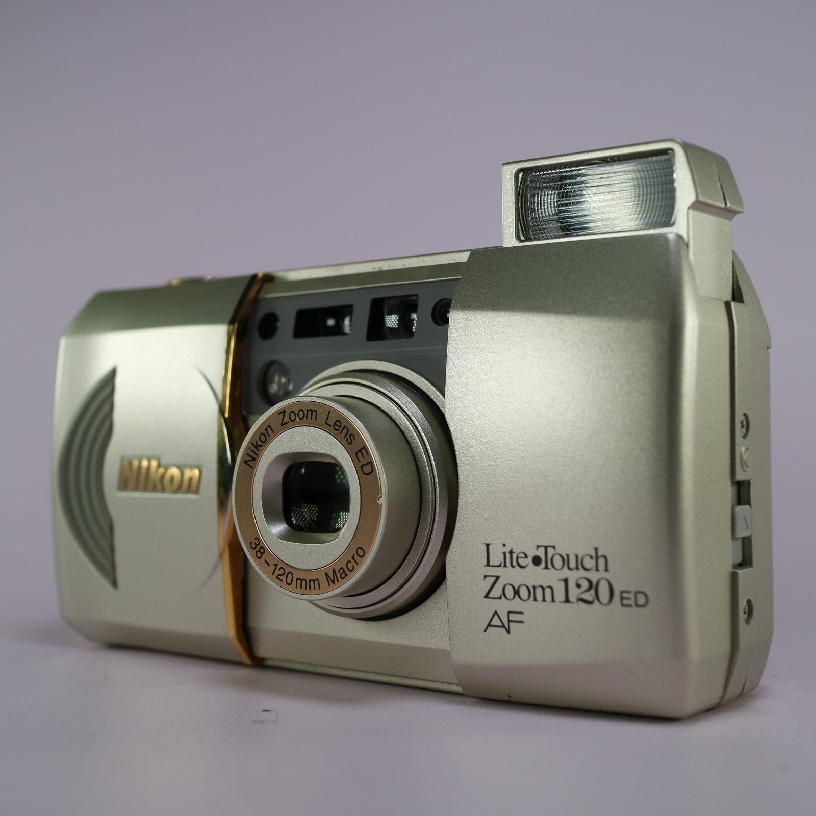Nikon Lite Touch Zoom 120 ED 35mm Film Point And Shoot Camera Silver Tested
