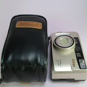 Nikon One Touch Zoom 90S 35mm Film Point And Shoot Camera Silver Tested