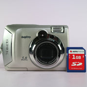Sanyo Xacti VPC-S5 5.0MP Compact Digital Camera Silver Tested