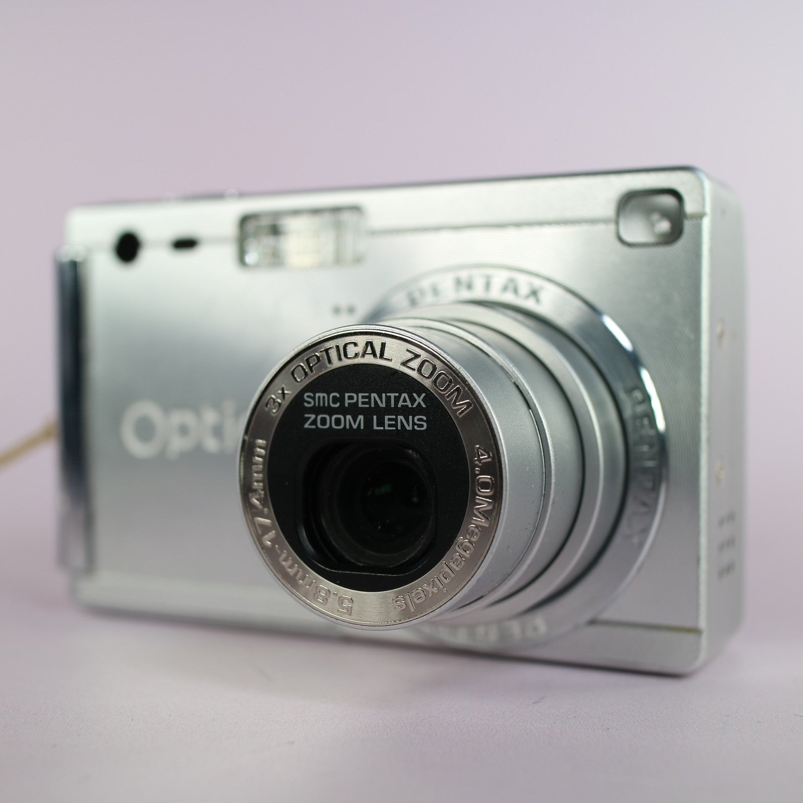 Pentax Digital Camera Optio S4i 4.0MP Silver Tested Full Working Set