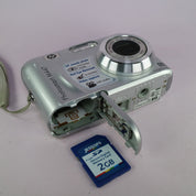 HP Photosmart M447 5.0MP Compact Digital Camera Silver Tested