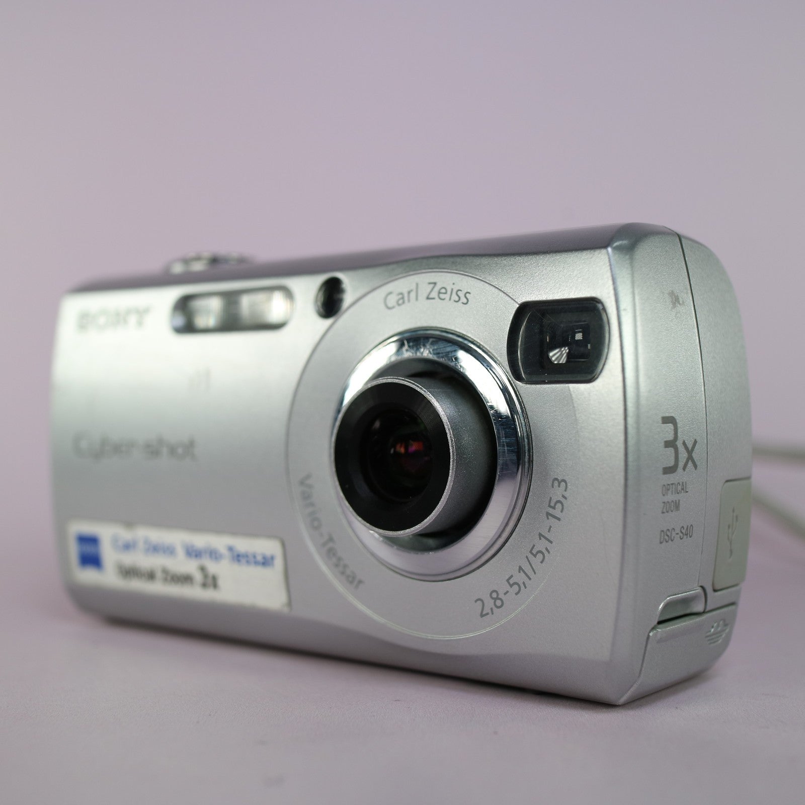 Sony Digital Camera Cybershot DSC-S40 4.1MP Silver Tested