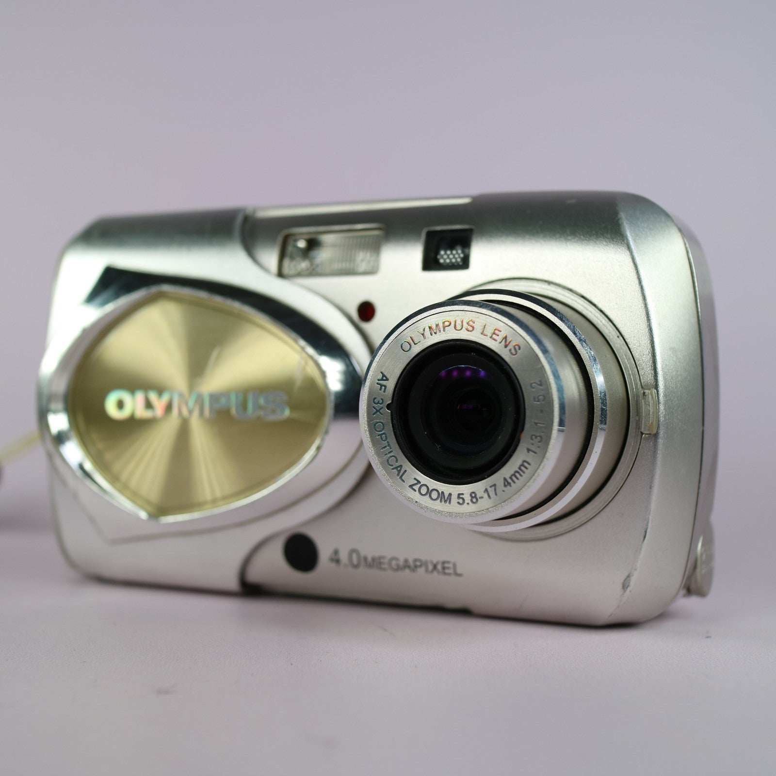Olympus Digital Camera Mju 400 4.0MP Silver Tested