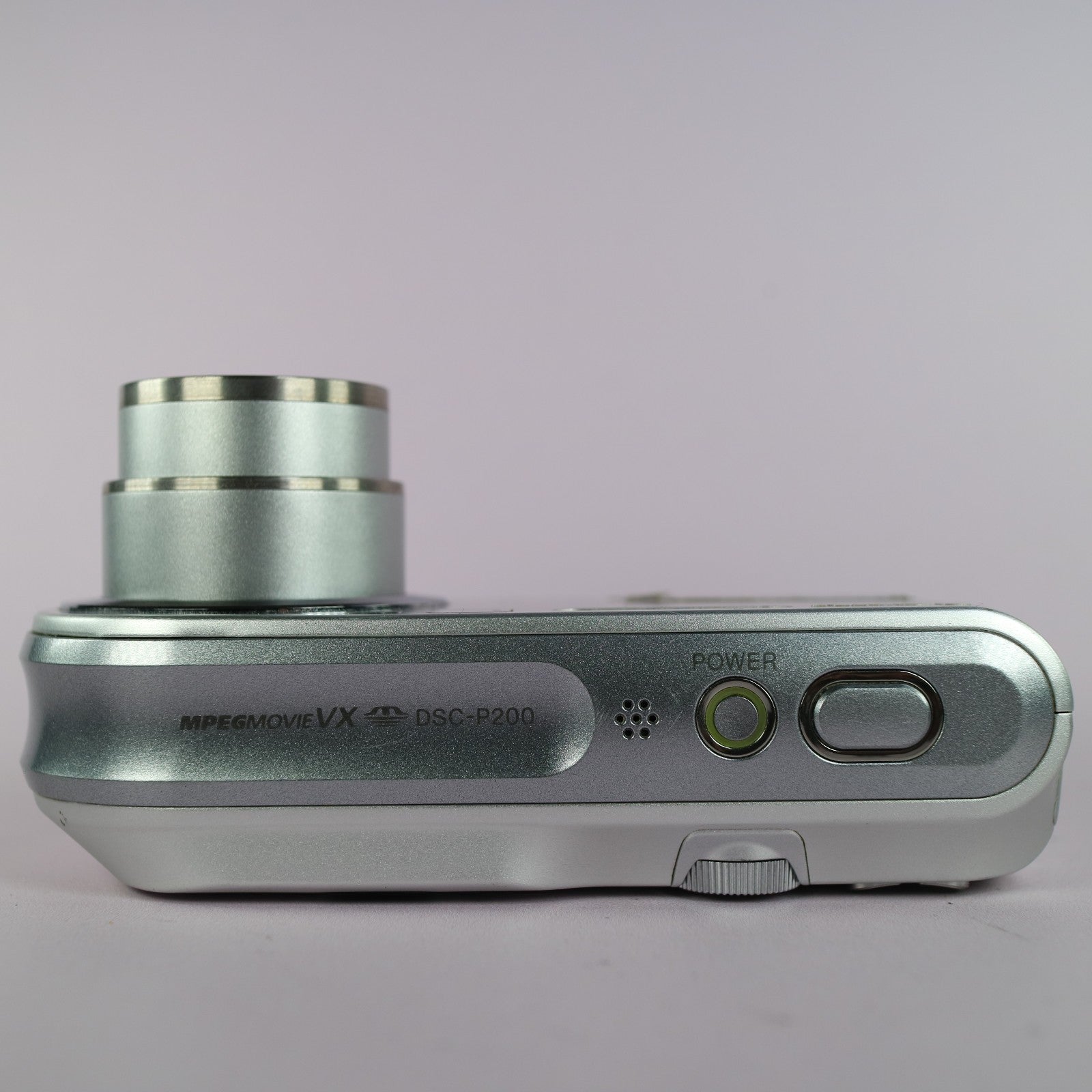 Sony Digital Camera Cybershot DSC-P200 7.2MP Silver Tested Full Set