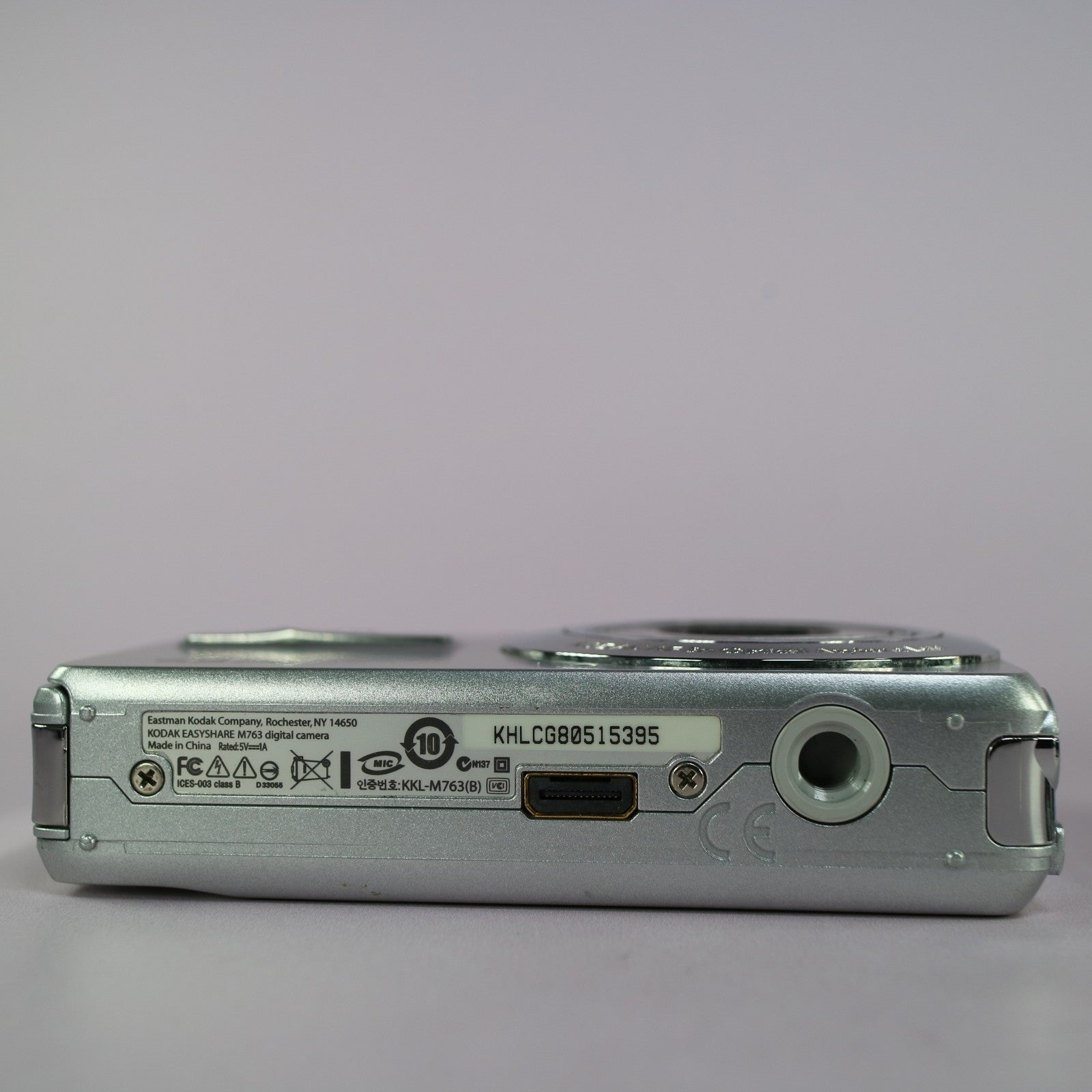 Kodak Digital Camera EasyShare M763 7.2MP Silver Tested Full Working Set