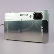 Sony Underwater Digital Camera Cybershot DSC-TX5 10.2MP Silver Tested Full Set