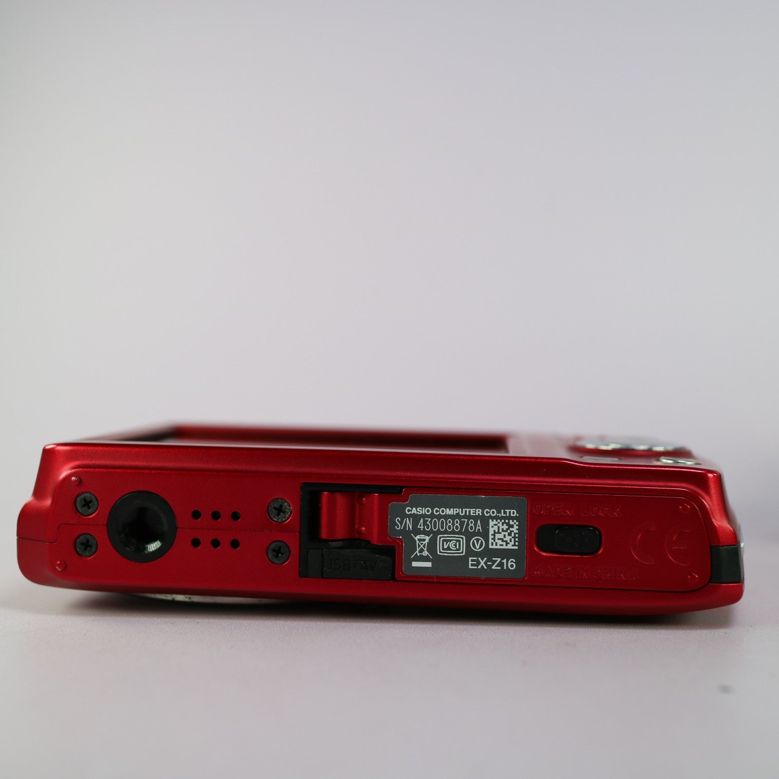 Casio Digital Camera Exilim EX-Z16 12.1MP Red Tested Full Working Set