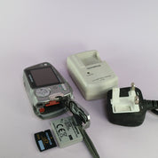 Olympus Digital Camera Mju Mini 5.0MP Silver Tested Full Working Set