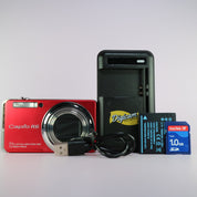 Ricoh Digital Camera Caplio R6 7.2MP Red Tested Full Working Set