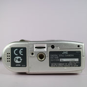 JVC GC-S5 1.5MP Compact Digital Camera Silver Tested w/ Battery and SMC