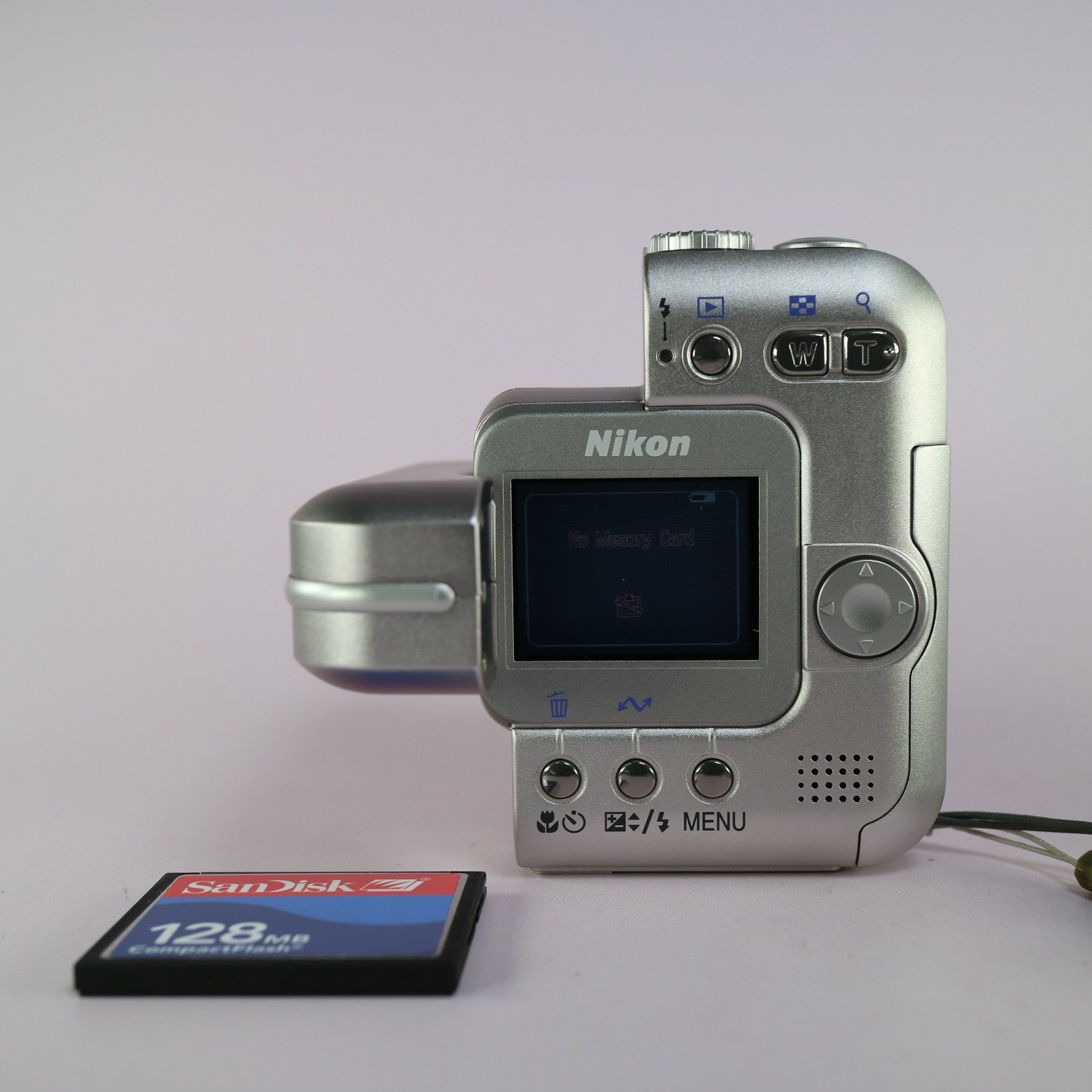 Nikon Coolpix SQ 3.1MP Digital Camera Silver Tested Full Working Set - Mint