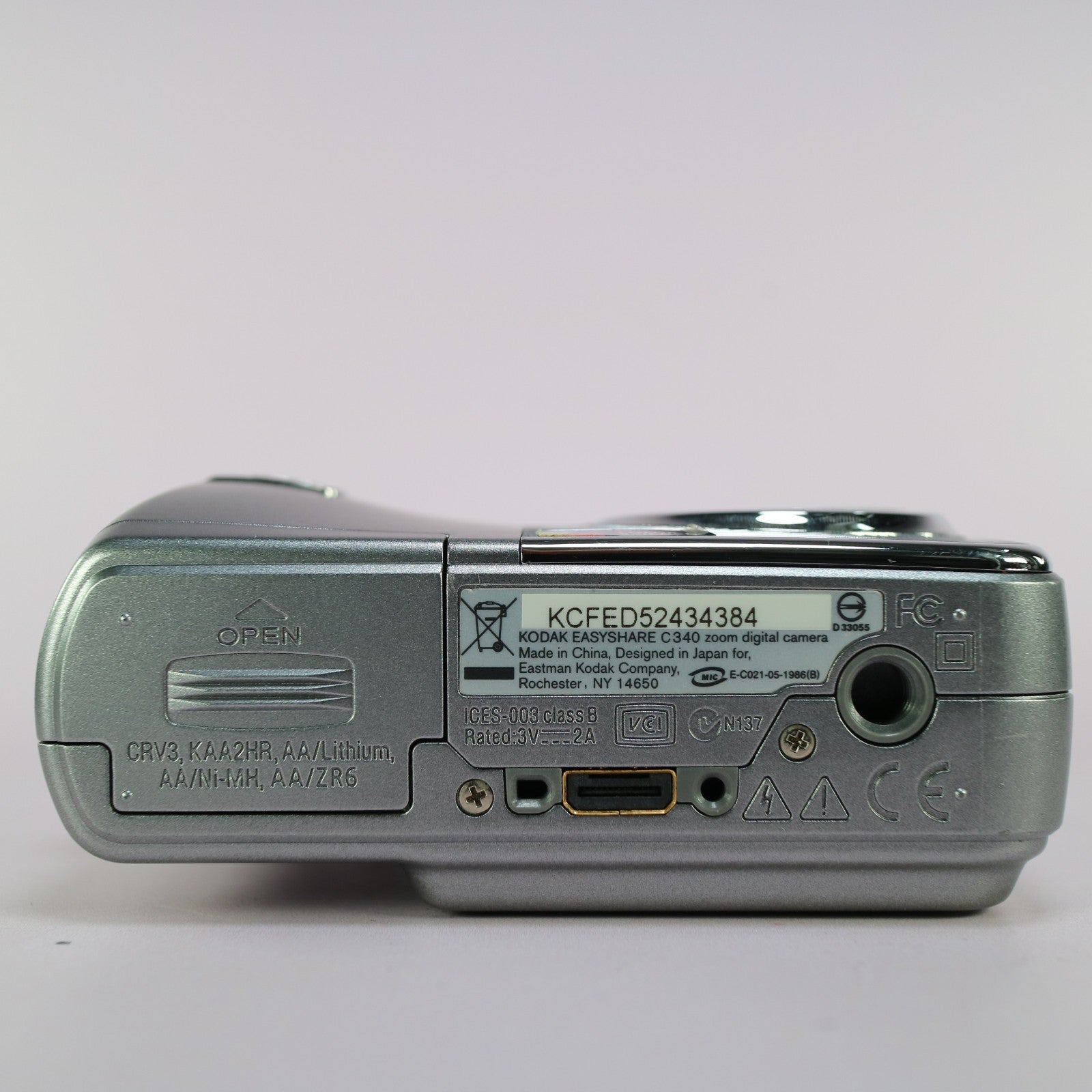 Kodak Digital Camera EasyShare C340 5.0MP Silver Tested