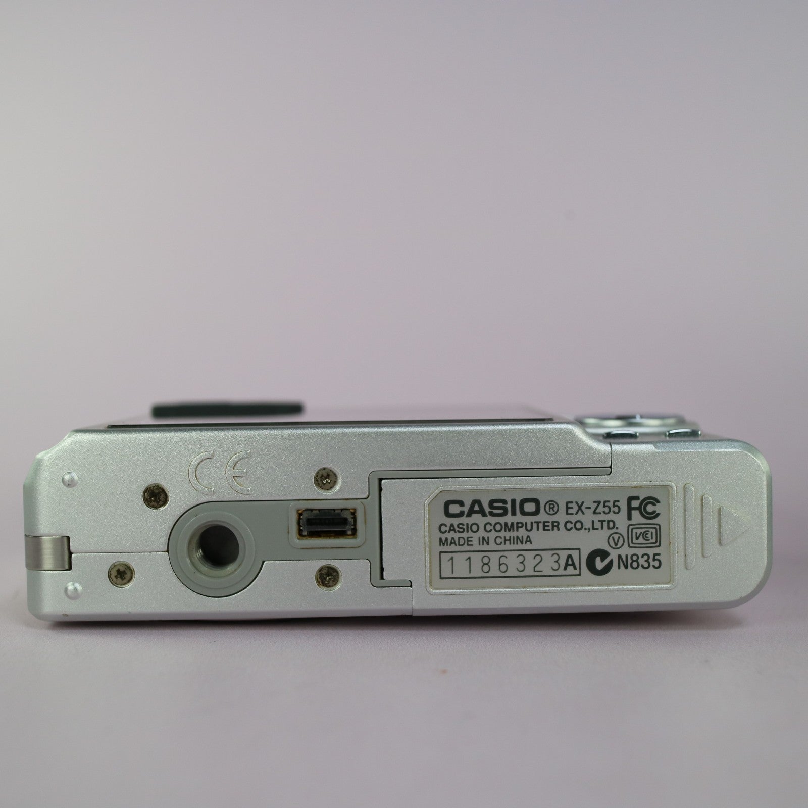 Casio Digital Camera Exilim EX-Z55 5.0MP Silver Tested Full Working Set