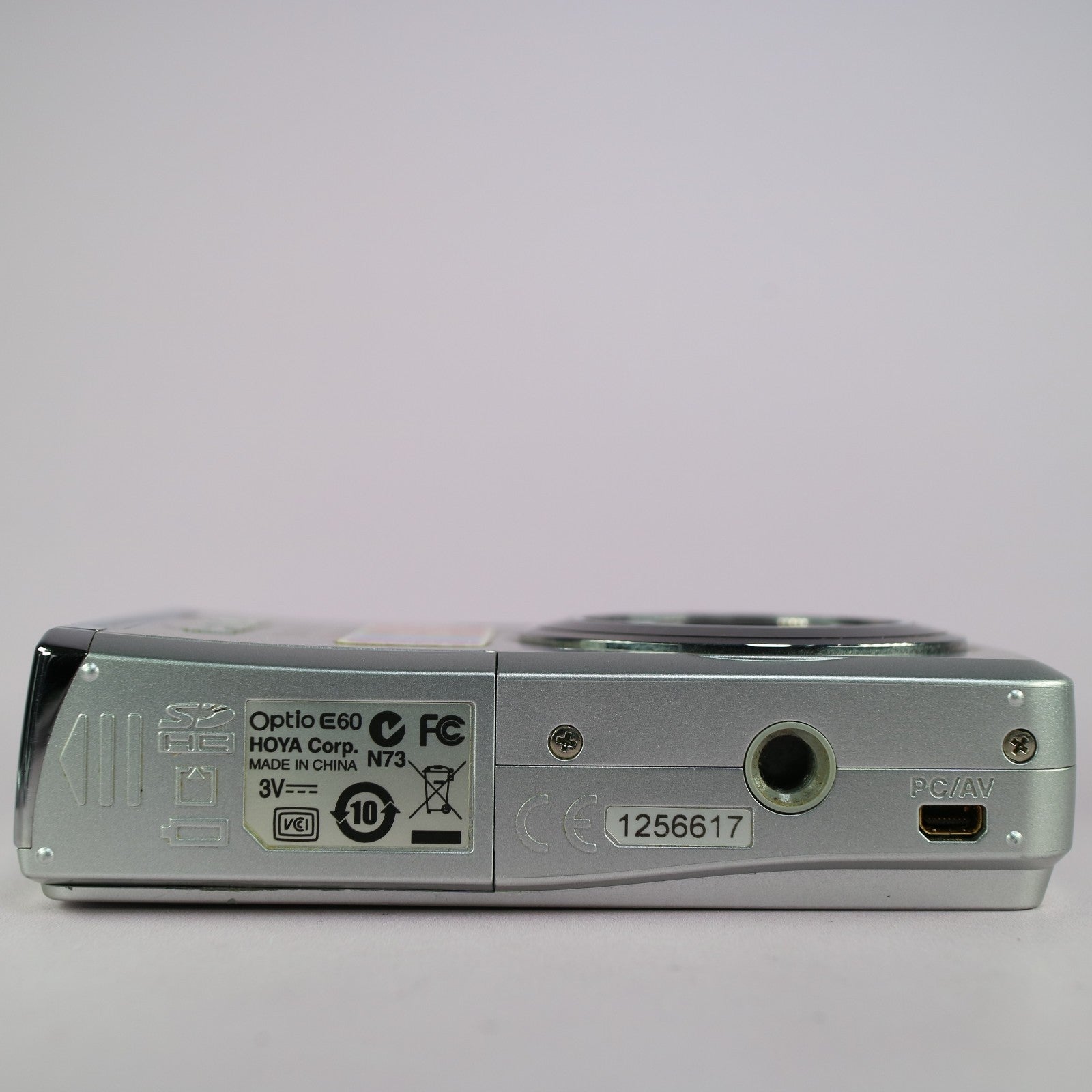 Pentax Digital Camera Optio E60 10.1MP Silver Tested