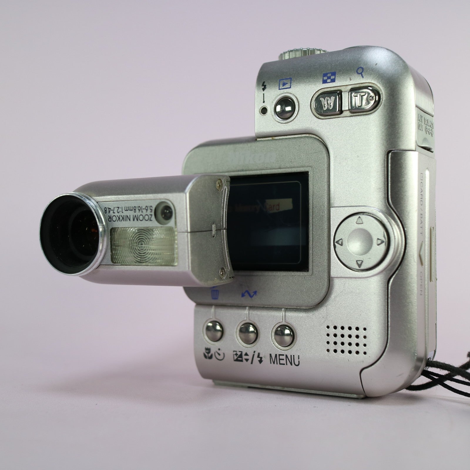 Nikon Coolpix SQ 3.1MP Compact Digital Camera Silver Tested