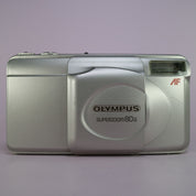 Olympus Superzoom 80G 35mm Film Point and Shoot Camera Silver Tested