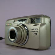 Yashica Zoomate 115 35mm Film Point and Shoot Camera Silver Tested