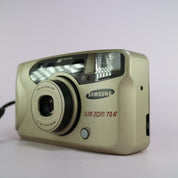 Samsung Slim Zoom 70G 35mm Film Point And Shoot Camera Silver Tested