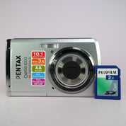 Pentax Digital Camera Optio E60 10.1MP Silver Tested