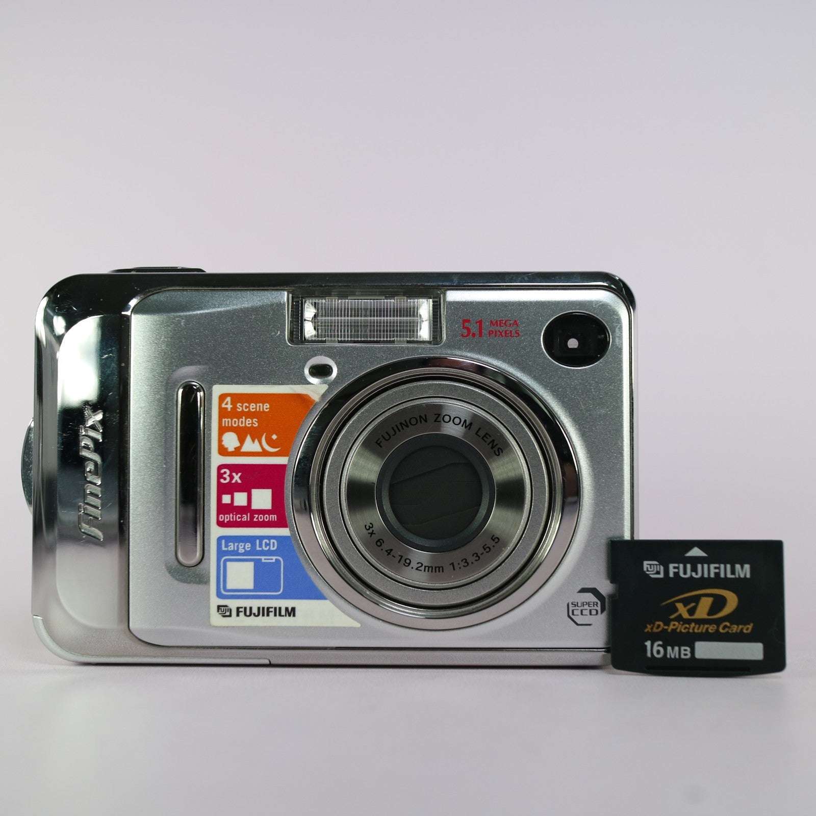 Fujifilm Digital Camera FinePix A500 5.1MP Silver Tested