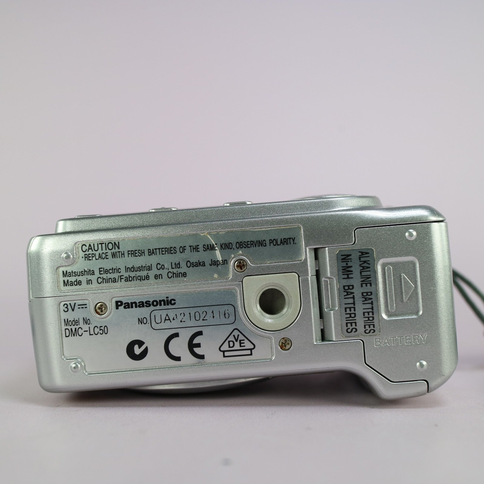Panasonic Digital Camera Lumix DMC-LC50 3.2MP Silver Tested