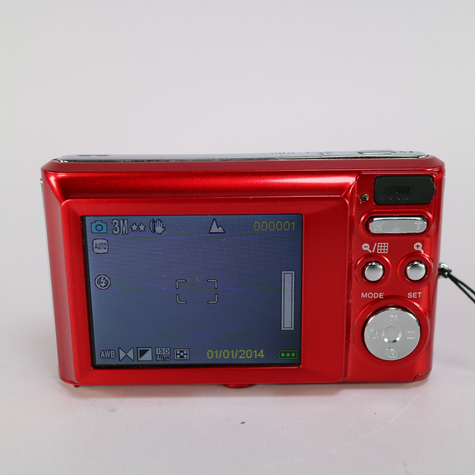 Polaroid Digital Camera iE826 18.1MP Red Tested Full Working Set
