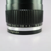 Minolta Auto Zoom Rokkor 80-160mm F/3.5 Zebra Zoom Lens Minolta MD Mount