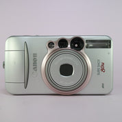 Canon Sure Shot 80u 35mm Film Point and Shoot Camera Silver Tested