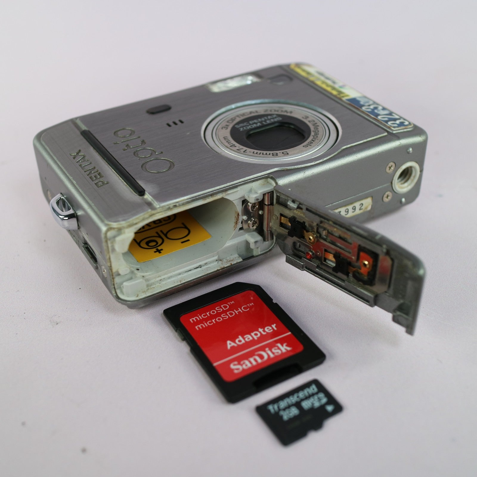 Pentax Optio S30 3.2MP Compact Digital Camera Silver Tested