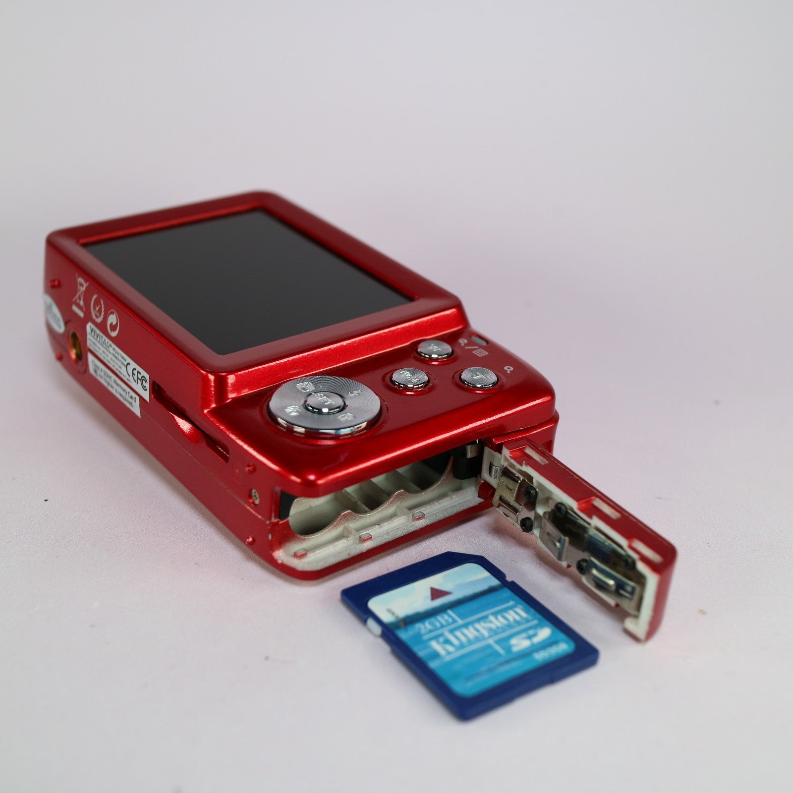 Vivitar Digital Camera Vivicam E128 18.1MP Red Tested