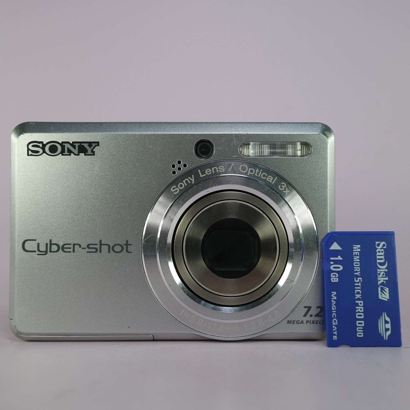 Sony Digital Camera Cybershot DSC-S730 7.2MP Silver Tested