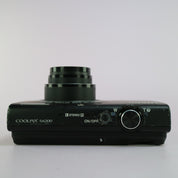 Nikon Digital Camera Coolpix S6200 16.0MP Black Tested Full Working Set