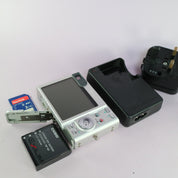 Casio Digital Camera Exilim EX-Z55 5.0MP Silver Tested Full Working Set