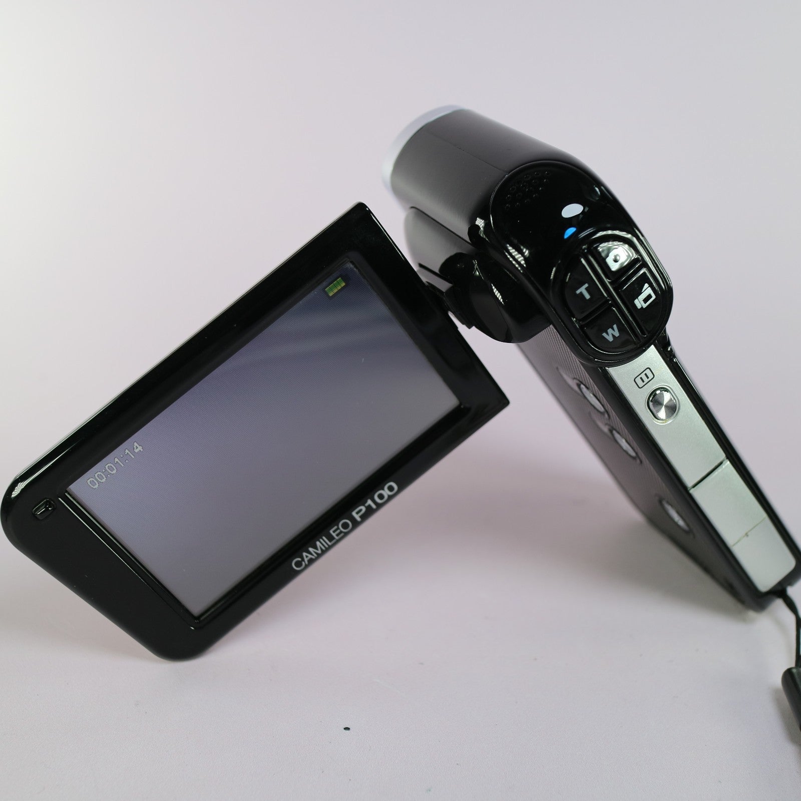 Toshiba Camileo P100 Compact Handheld HD Video Camcorder Black Tested