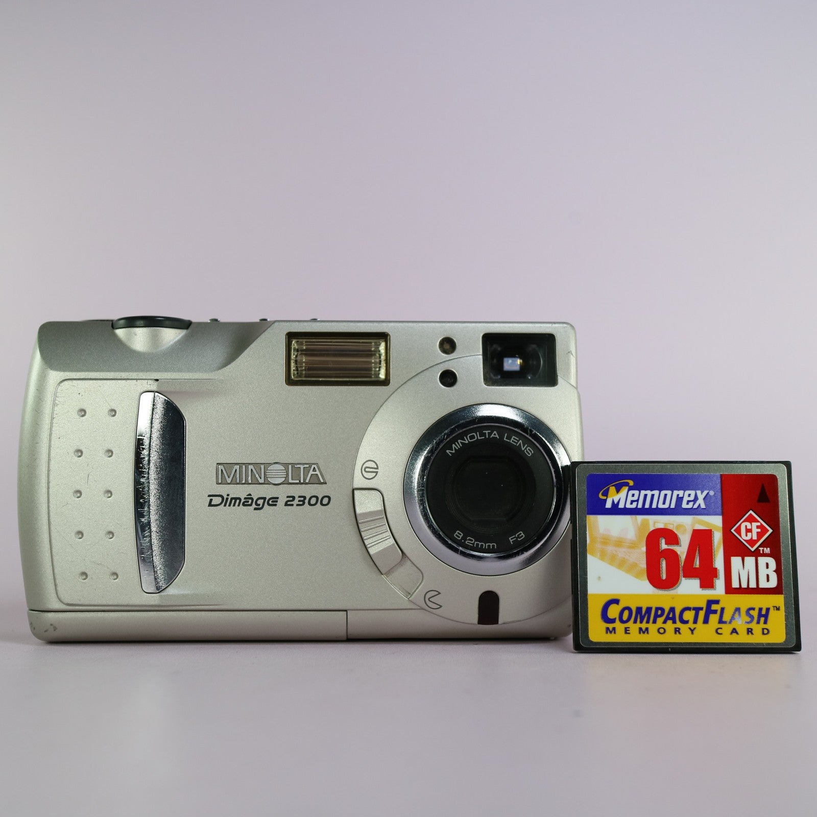 Minolta Dimage 2300 2.1MP Compact Digital Camera Silver Tested