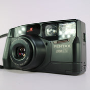 Pentax Zoom 90 35mm Film Point and Shoot Camera Black Tested