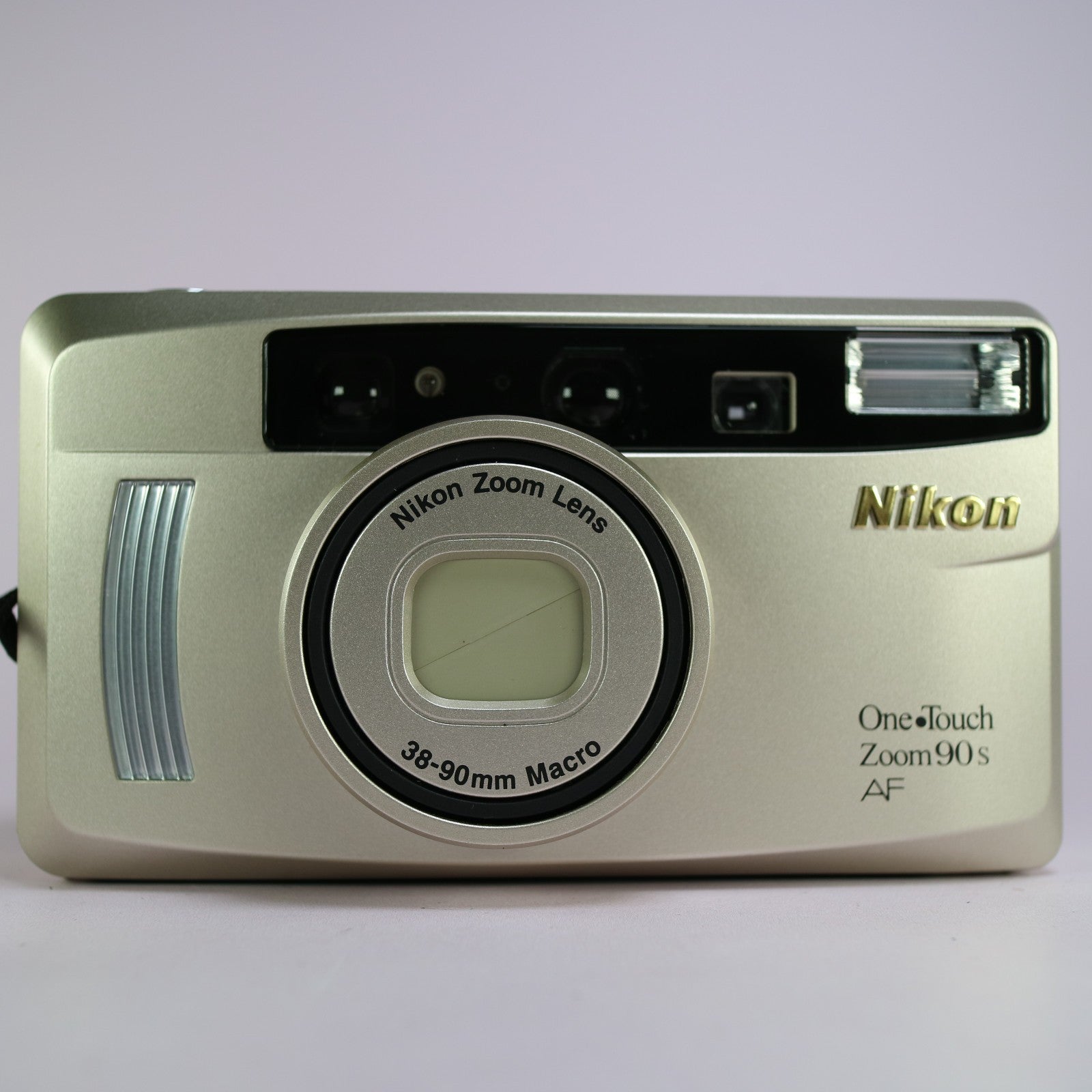 Nikon One Touch Zoom 90S 35mm Film Point And Shoot Camera Silver Tested