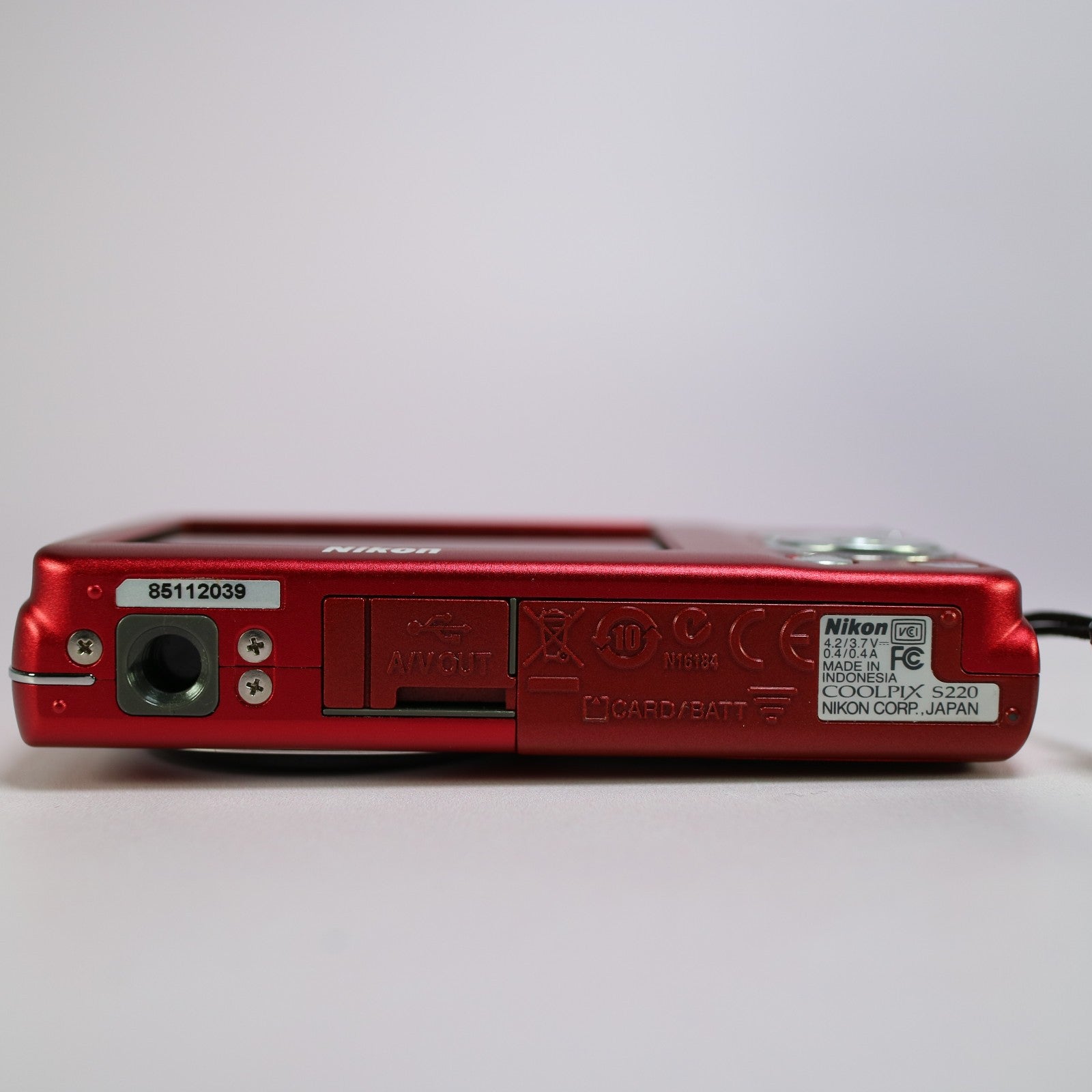 Nikon Digital Camera Coolpix S220 10.0MP Red Tested Full Working Set